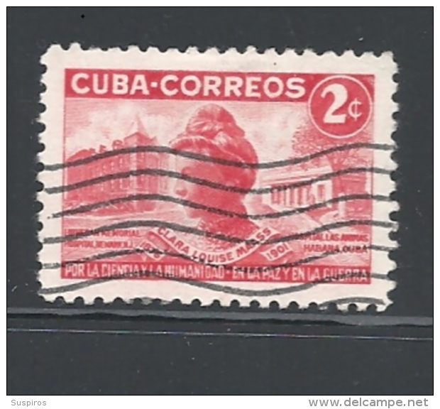 CUBA   1951 The 50th Anniversary Of The Death Of Clara Maass, Nurse    USED - Oblitérés