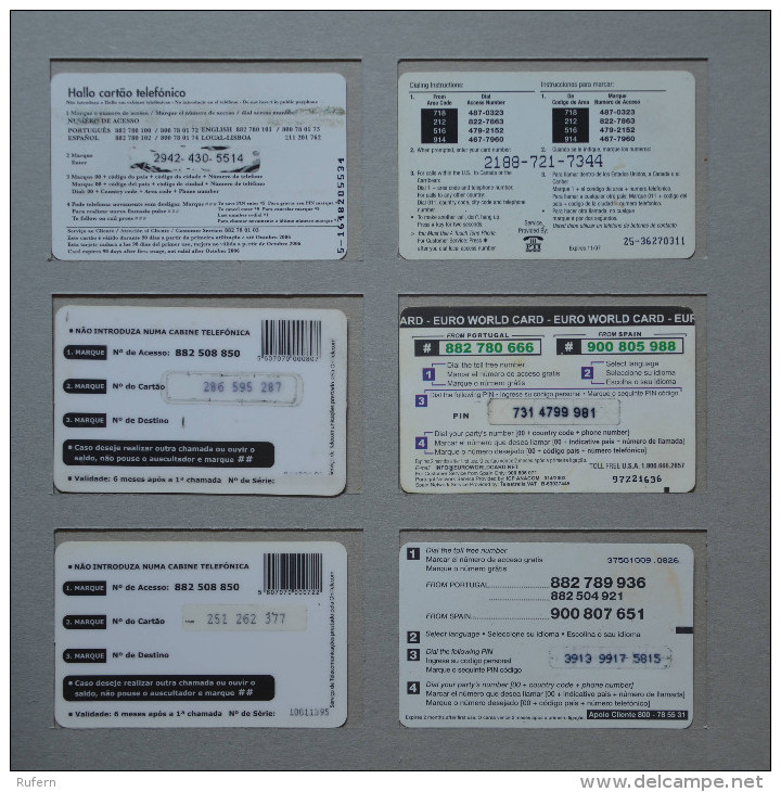 6 CREDIFONES    - 2 SCANS - (Nº16604) - Sin Clasificación