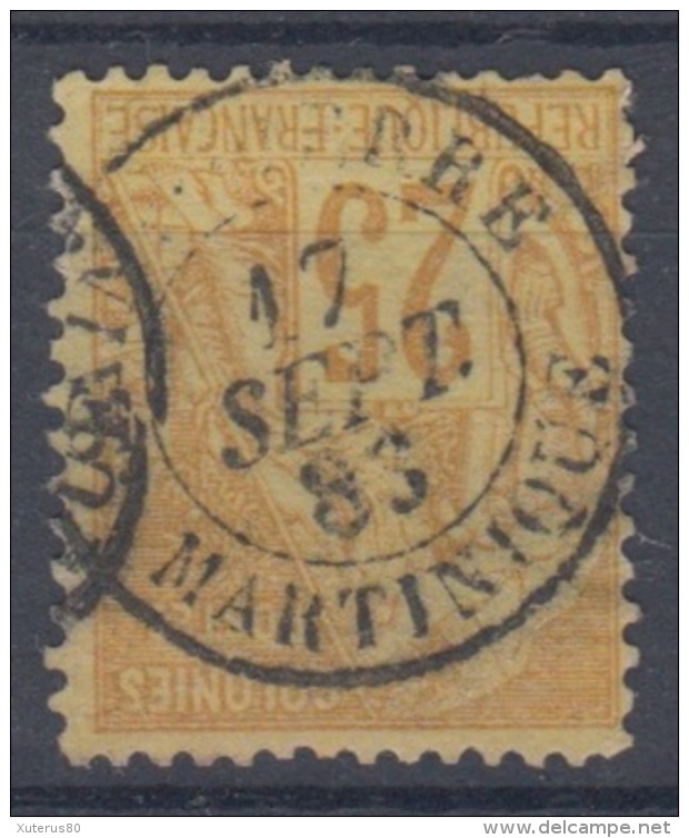 #108# COLONIES GENERALES N° 53 Oblitéré Saint-Pierre (Martinique) - Alphée Dubois