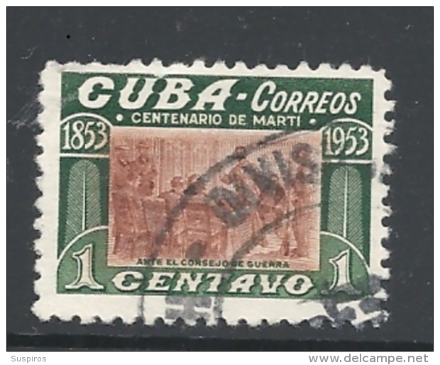 CUBA   -1953 The 100th Anniversary Of The Birth Of Jose Marti      USED - Oblitérés