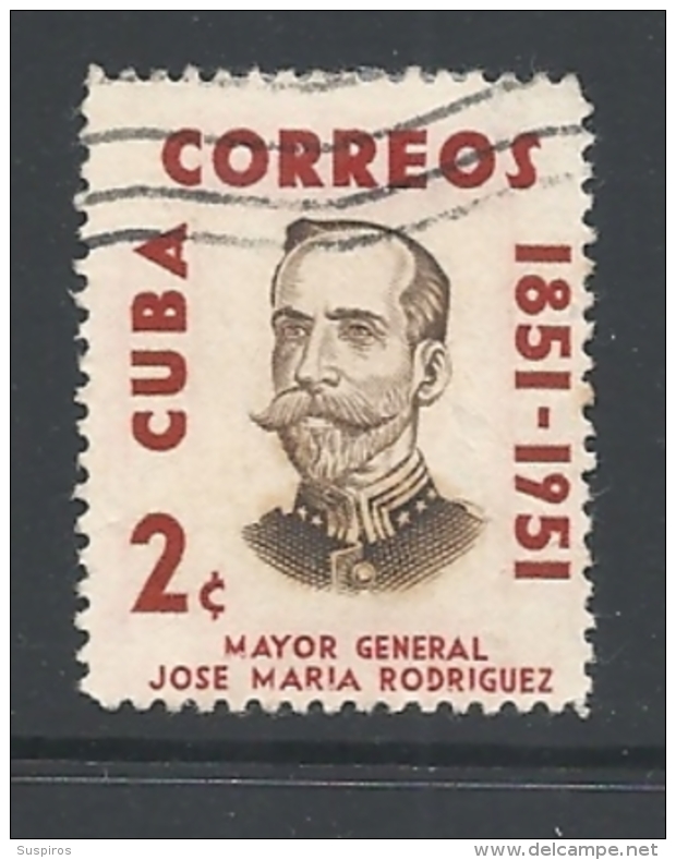 CUBA   -1954 The 100th Anniversary Of The Birth Of Rodriguez       -    USED - Gebraucht