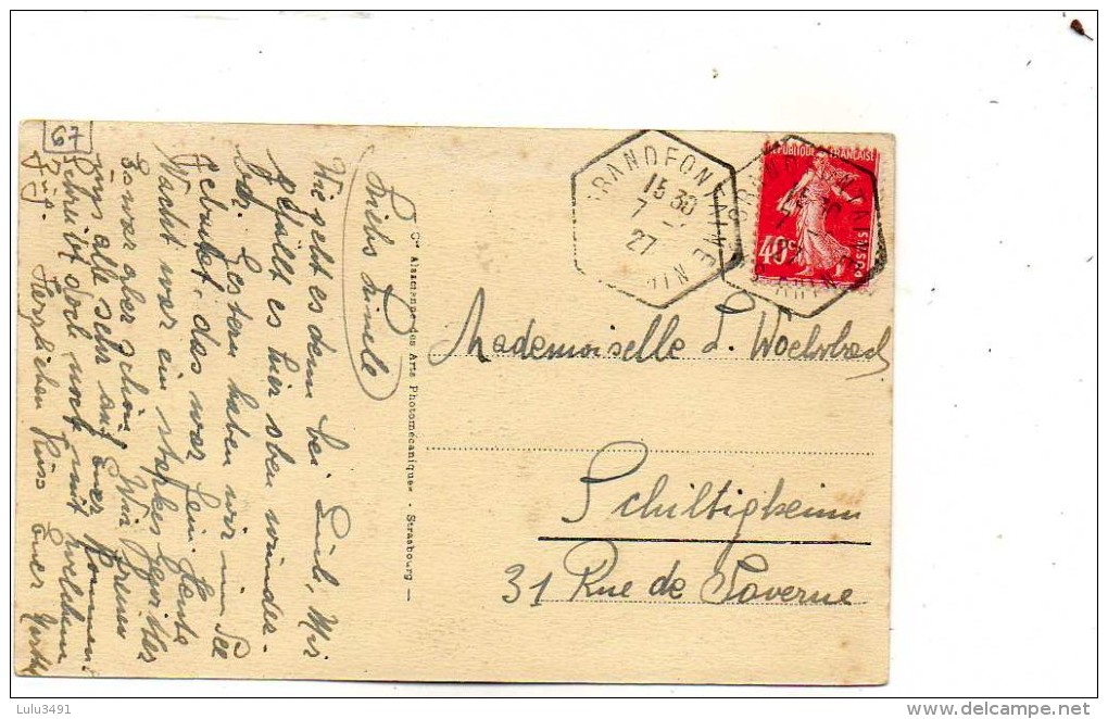 CPA - La BROQUE (67) - Souvenir De Salm De 1927 - La Broque