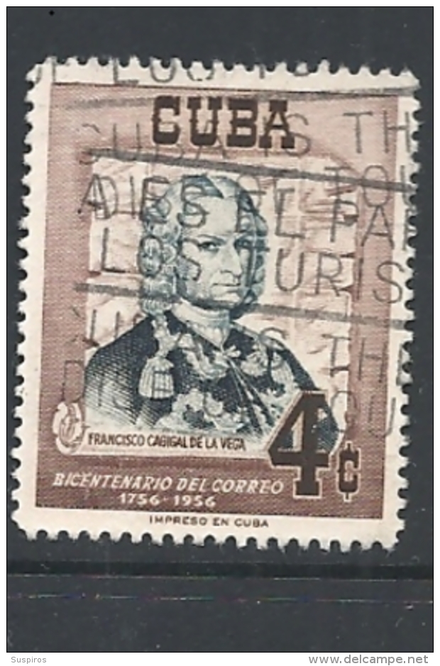 CUBA   1956 The 200th Anniversary Of The Cuban Postal Service     -    USED - Gebraucht