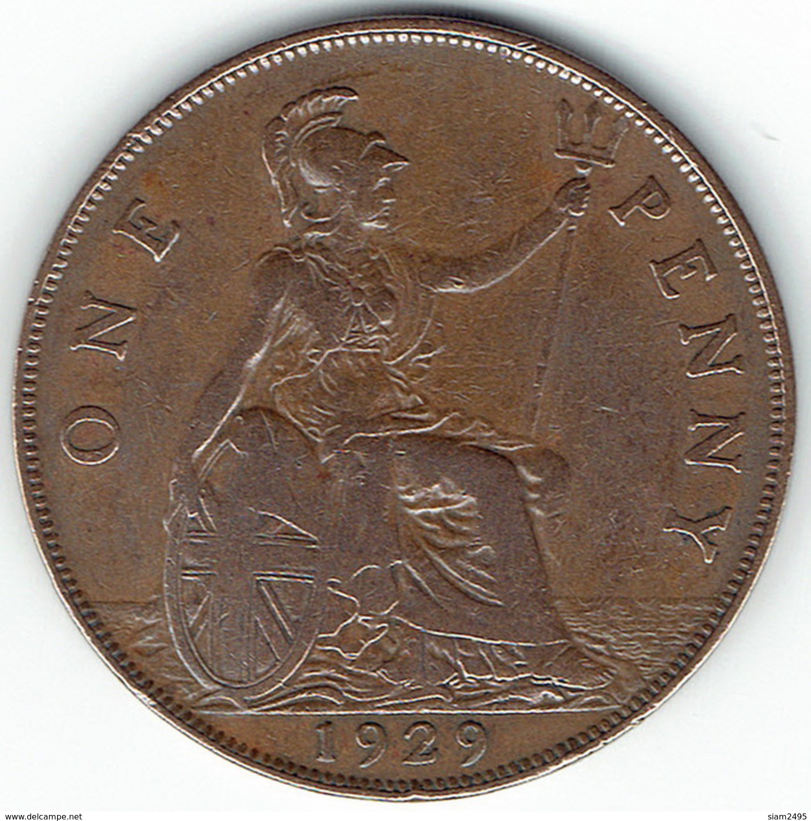 Great Britain, One Penny 1929 - Andere & Zonder Classificatie