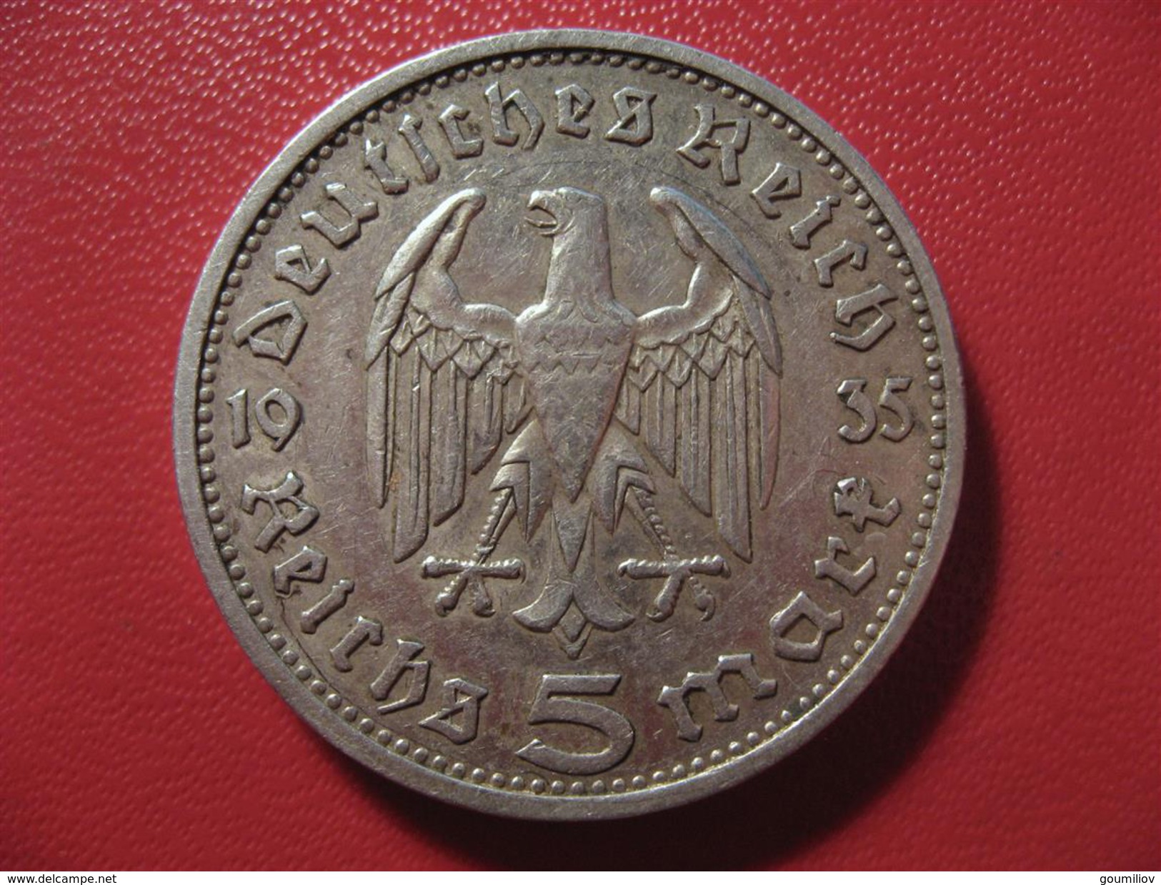 Allemagne - 5 Mark 1935 E 0457 - 5 Reichsmark