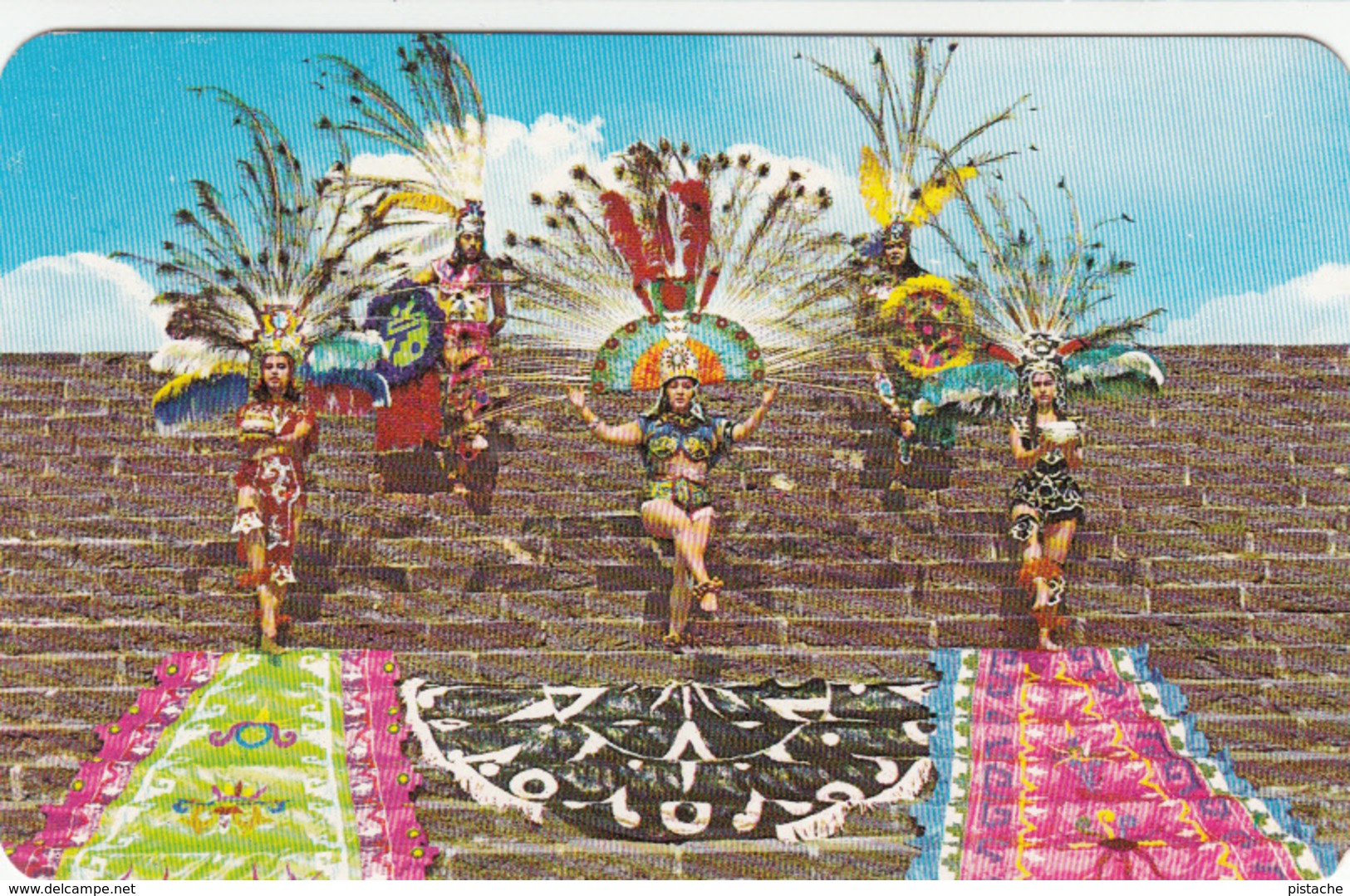 Mexico Mexique - Tenochtitlan - Danzantes Aztecas - Native Aztec Dancers - 2 Scans - Mexico