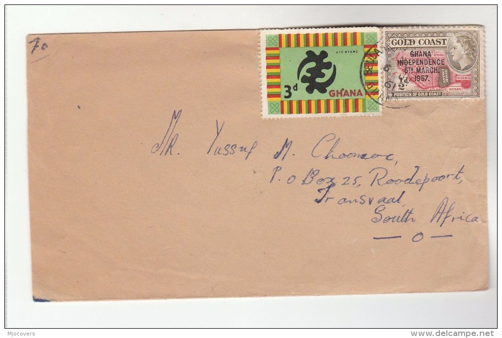 1961 GHANA Stamps COVER To South Africa - Ghana (1957-...)