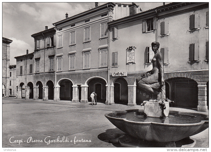 ITALY - Carpi - Piazza Garibaldi E Fontana - Carpi