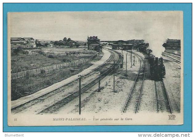 CPA 12 - Chemin De Fer Train Vue Sur La Gare De MASSY-PALAISEAU 91 - Massy