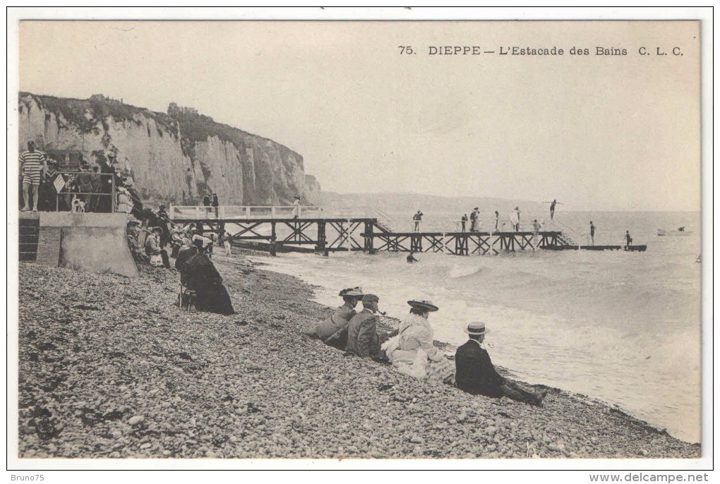 76 - DIEPPE - L'Estacade Des Bains - CLC 75 - Dieppe