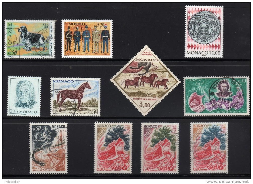 MONACO LOT TIMBRES NEUFS ET OBLITERES - Collections, Lots & Séries