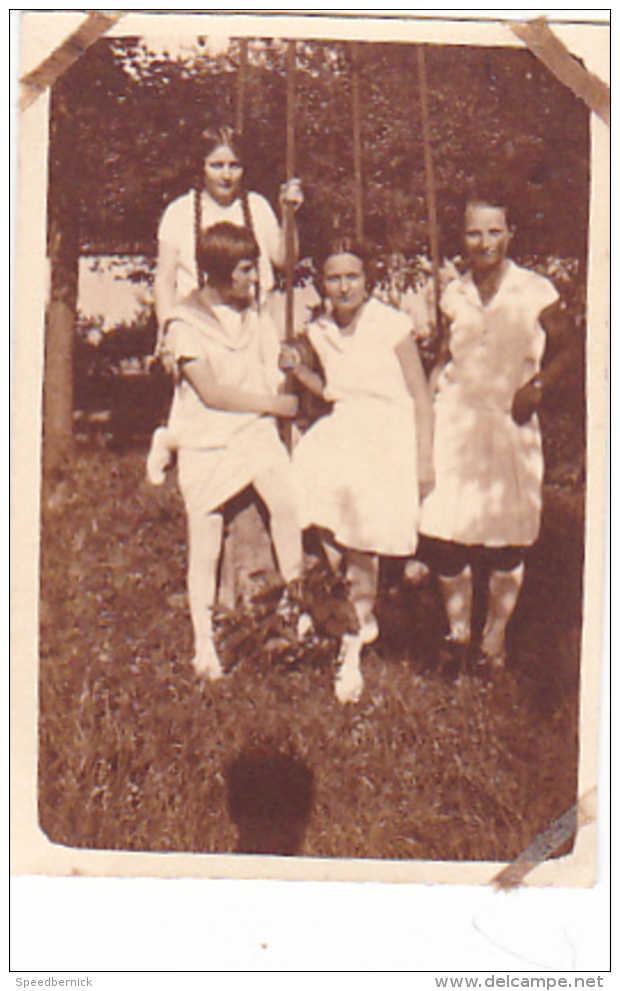 25935 -5 Photos Tennis Feminin Femme - CHEVRON -  (Chalons Marne ?) Sport Equipe -juillet 1928 - Sports