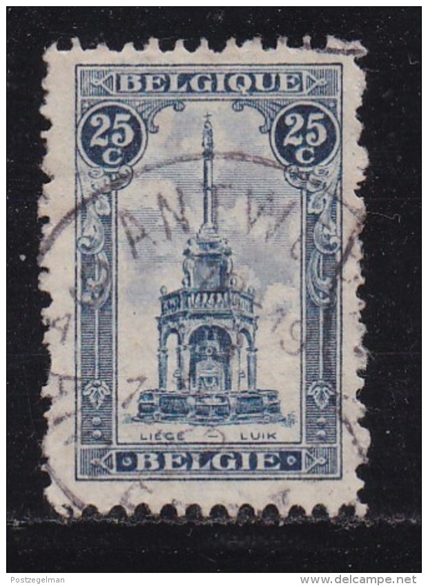 BELGIUM, 1919, Used Stamp(s), Perron De Liege, MI 143,  #10283, - 1919-1920  Cascos De Trinchera