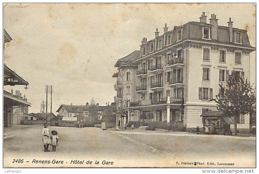 Ref G451- Suisse - Renens Gare - Hotel De La Gare / Etat -petites Et Legeres Taches Par Endroits  - - Renens