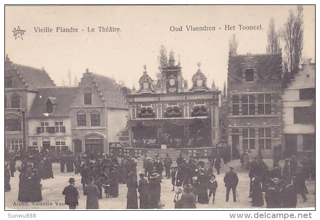 Gand Gent Expo 1913 - Oud Vlanderen - Het Tooneel (top Animation, Star) - Gent