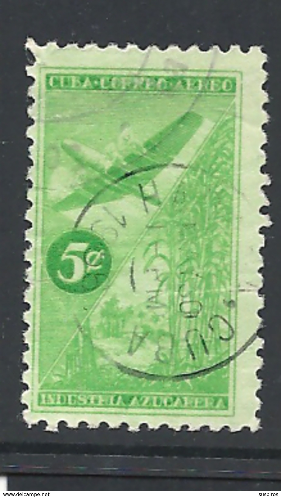 CUBA    1954 Airmail - The Sugar Industry   AIRMAIL     USED - Used Stamps