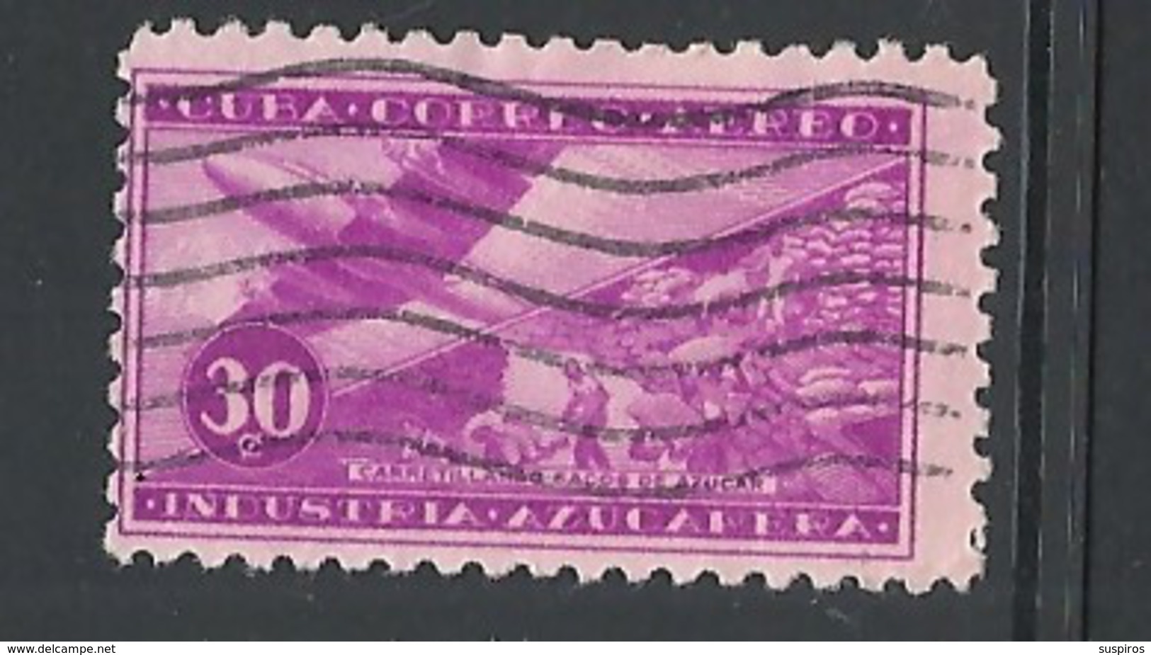 CUBA    1954 Airmail - The Sugar Industry   AIRMAIL     USED - Gebraucht