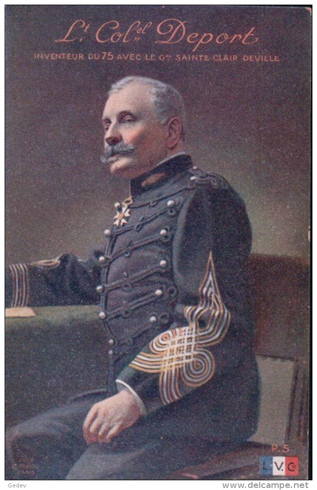 France, Lieutenant-Colonel Joseph-Albert Deport Inventeur Du Canon 75 (375) - Personnages