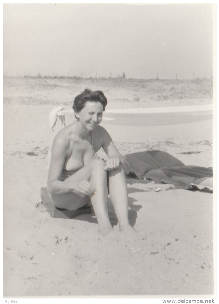 Romania - Techirghiol - Eforie - Plaja - Beach - Swimsuit - Jud. Constanta - Foto - 60x80mm - Roumanie