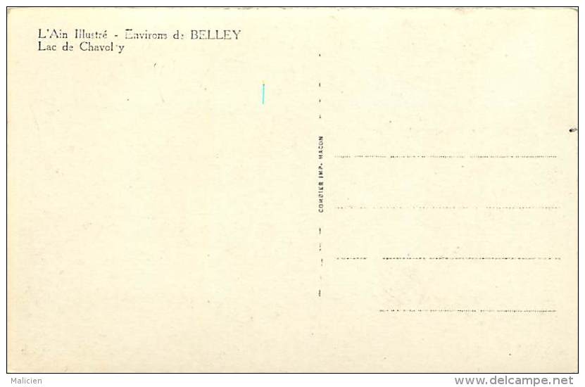 - Depts Div-ref LL03-  Ain - Lac De Chavoly - Environs De Belley - Lac - Carte Bon Etat - - Non Classés