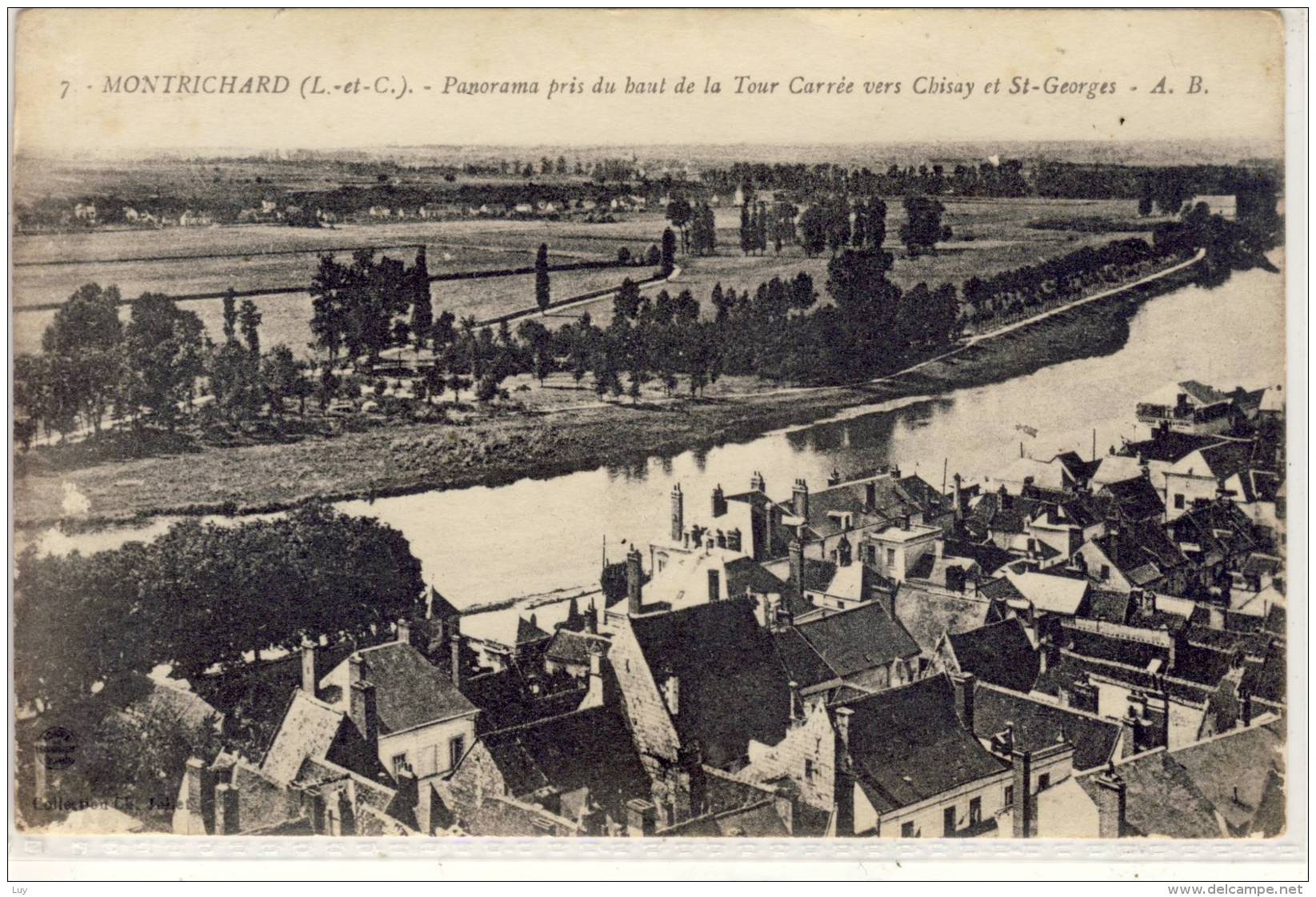 MONTRICHARD - Panorama Pris Du Baut De La Tour Carrèe Vers Chisay Et St-Georges - Montrichard