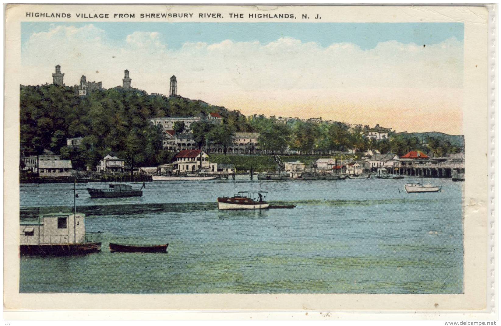 HIGHLANDS VILLAGE From Shrewsbury River, N. J. , Used - Other & Unclassified