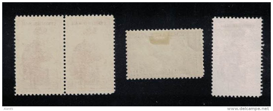 Lot Of 4, Sc#FA1 15-cent Certified Mail, Letter Carrier, Block Of 2 MNH, Used &amp; #CE1 Special Delivery Air Mail Stamp - Special Delivery, Registration & Certified