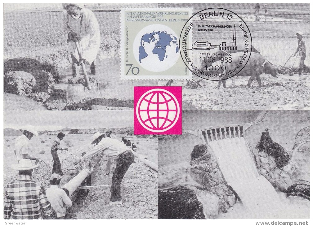 Berlin 1988 The World Bank 1v Maxicard (32908) - Maximum Kaarten