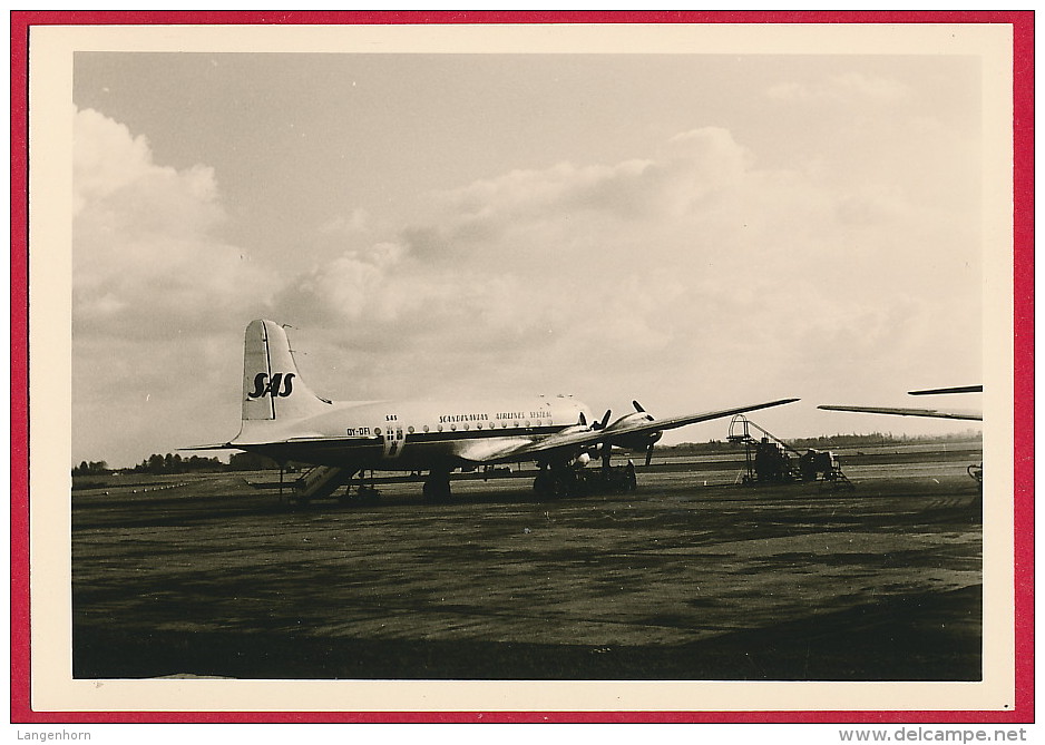 Foto Mit SAS Flugzeug ~ Um 1955 - 1946-....: Modern Era