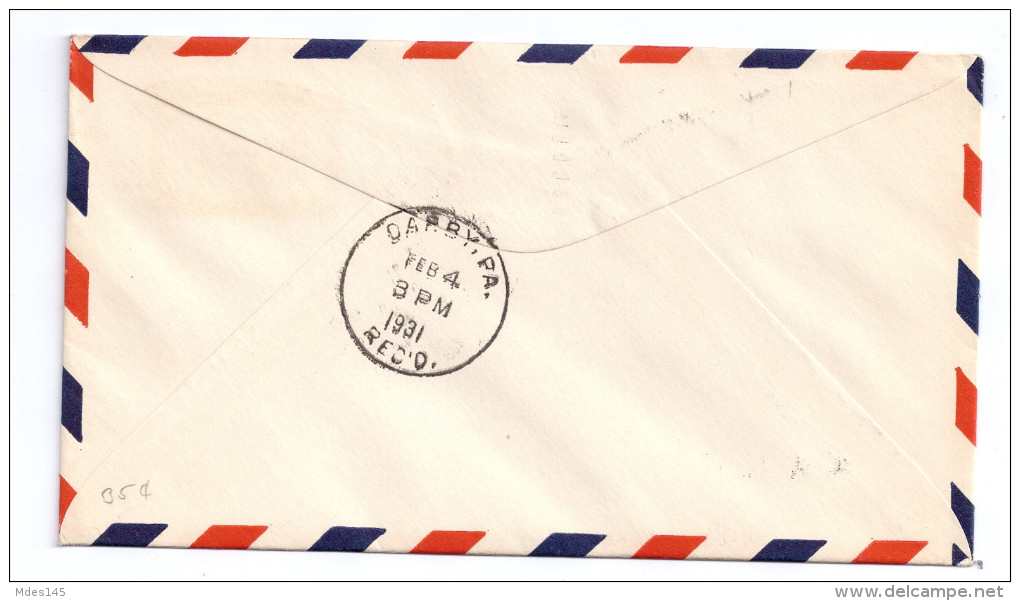 Canada FFC Winnipeg To Pembina Feb 2 1931 First Flight Airmail Cover Cachet - First Flight Covers