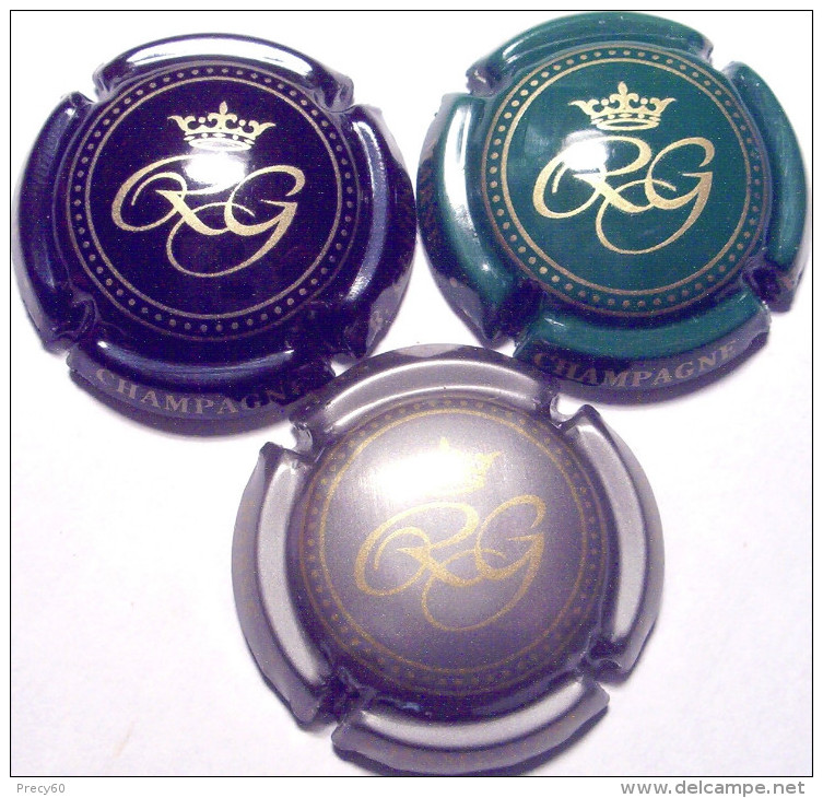 Gerbaux R. Lot De 3 Capsules, Noir, Vert & Argent - Autres & Non Classés