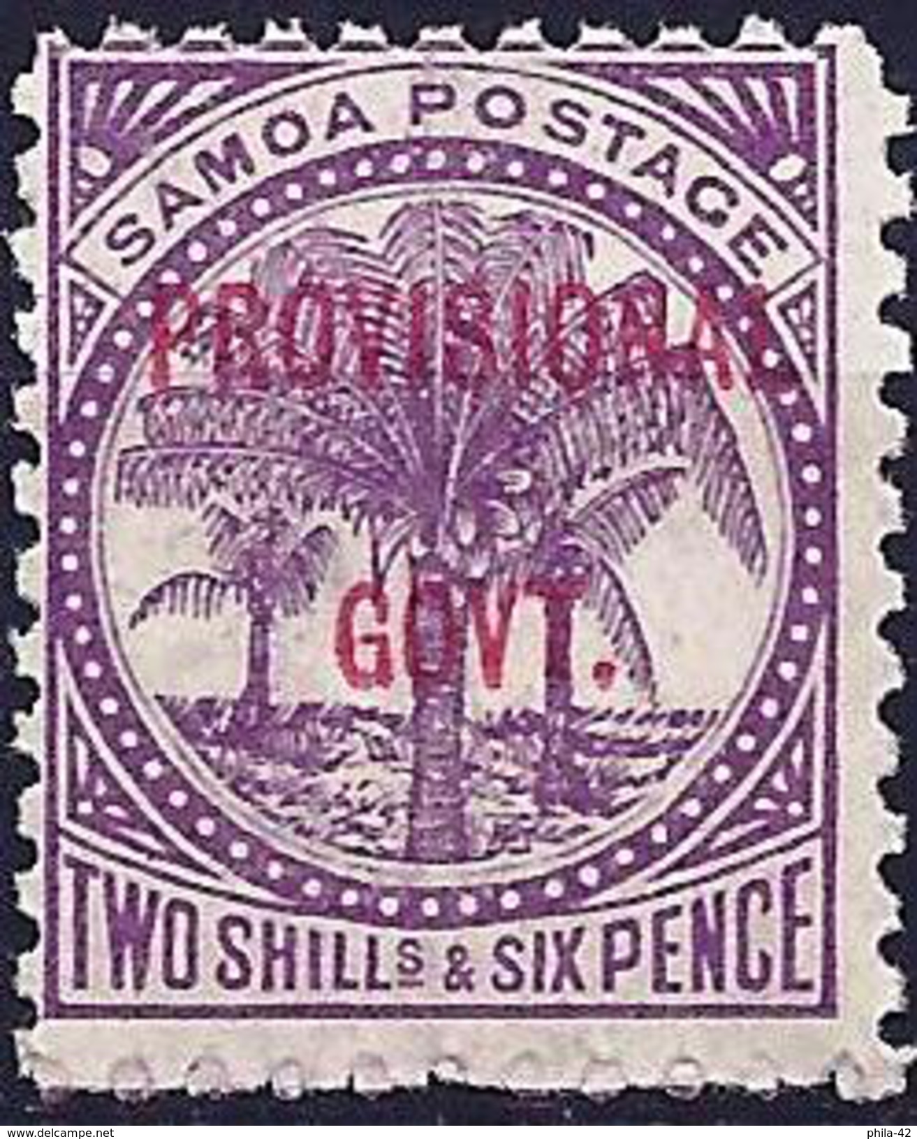 Samoa 1899 - Palm - Overprinted In Red ( Mi 33 - YT 35 ) MNH** - Samoa