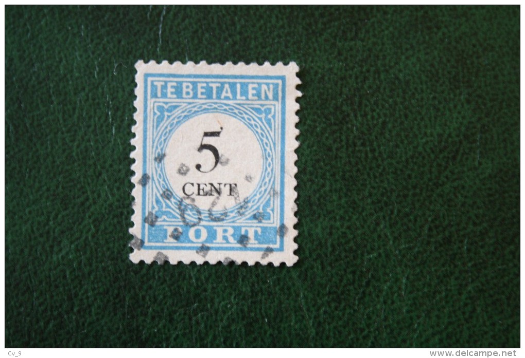 Postage Due Timbre-taxe Portmarke 5 Cent Type D II Tand. 12½ NVPH PORT 6 P6D 1888-94  Gestempeld / Used - Tasse
