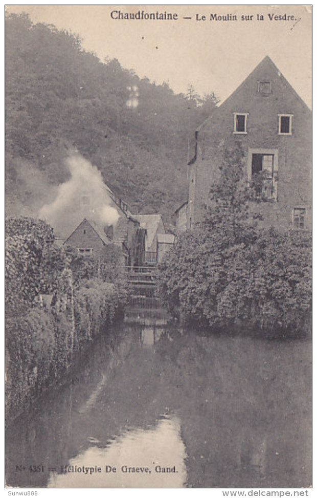 Chaudfontaine - Le Moulin Sur La Vesdre (Héliotypie De Graeve, Précurseur...petits Trous Punaises) - Chaudfontaine