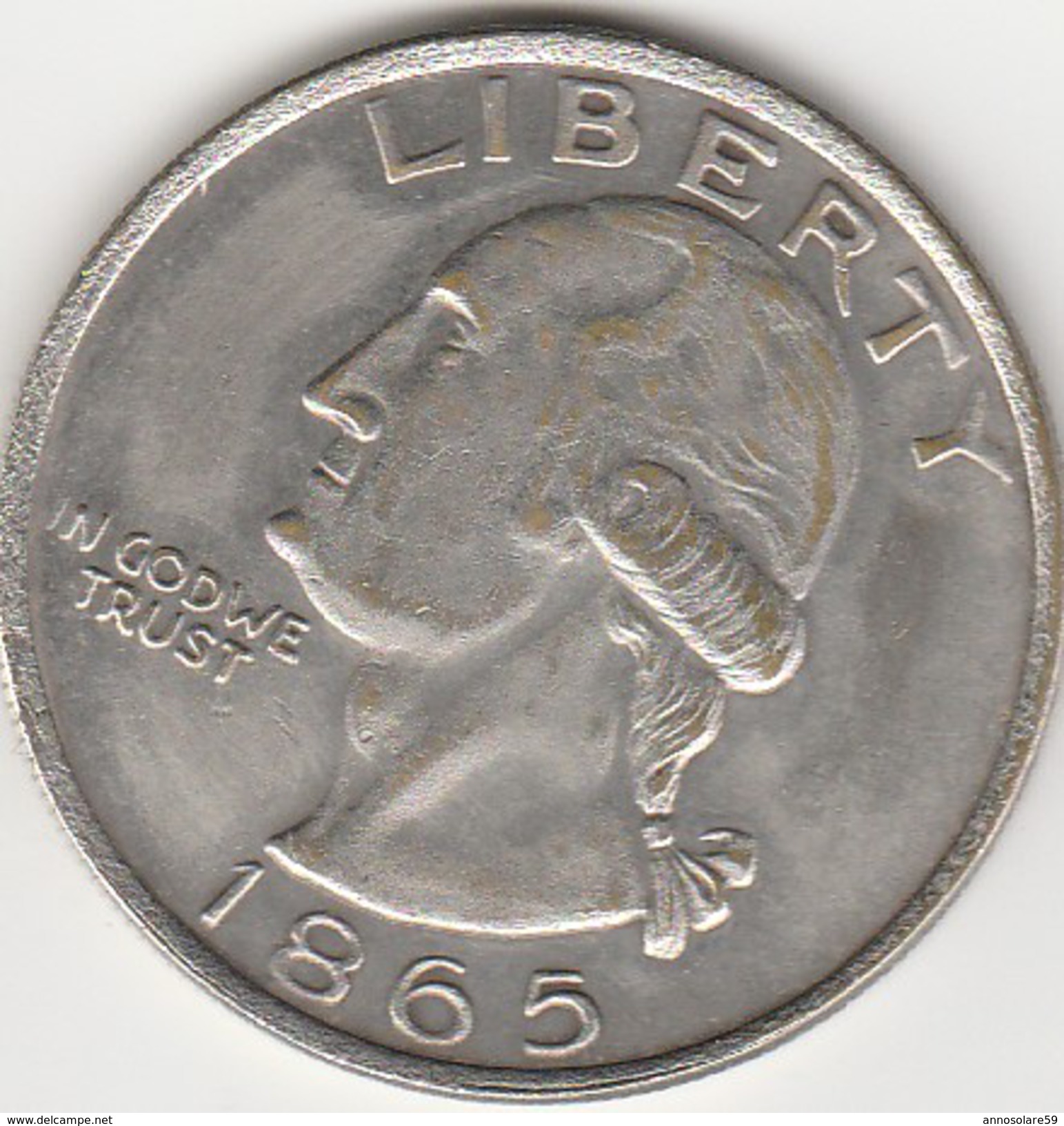 MONETA - ONE DOLLAR - UNITED STATES OF AMERICA - 1865 - LEGGI - Central America