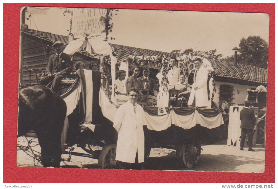 Carte Photo D Un Char Région Alsace - Personnages