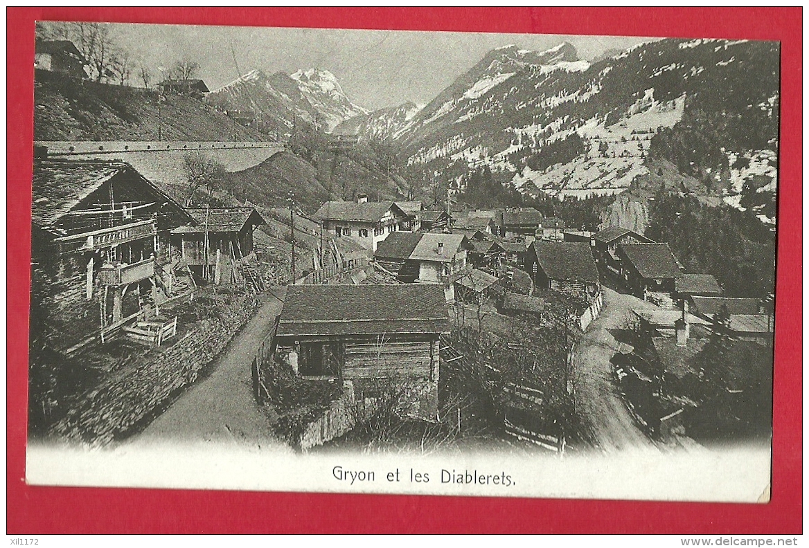 FIG-25  Gryon Et Les Diablerets. Chalets. Non Circulé. Ed. Steiner, 335 - Gryon