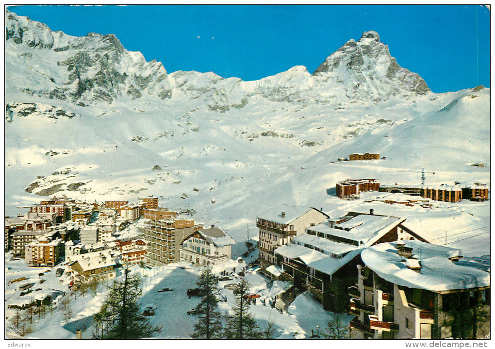 Breuil Cervinia, Val D'Aosta , Italy Postcard Posted 1972 Stamp - Aosta