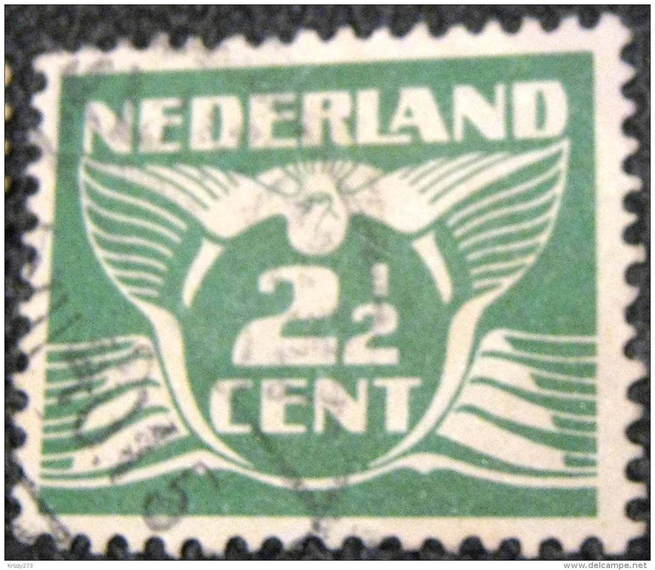 Netherlands 1924 Carrier Pigeon 2.5c - Used - Usados