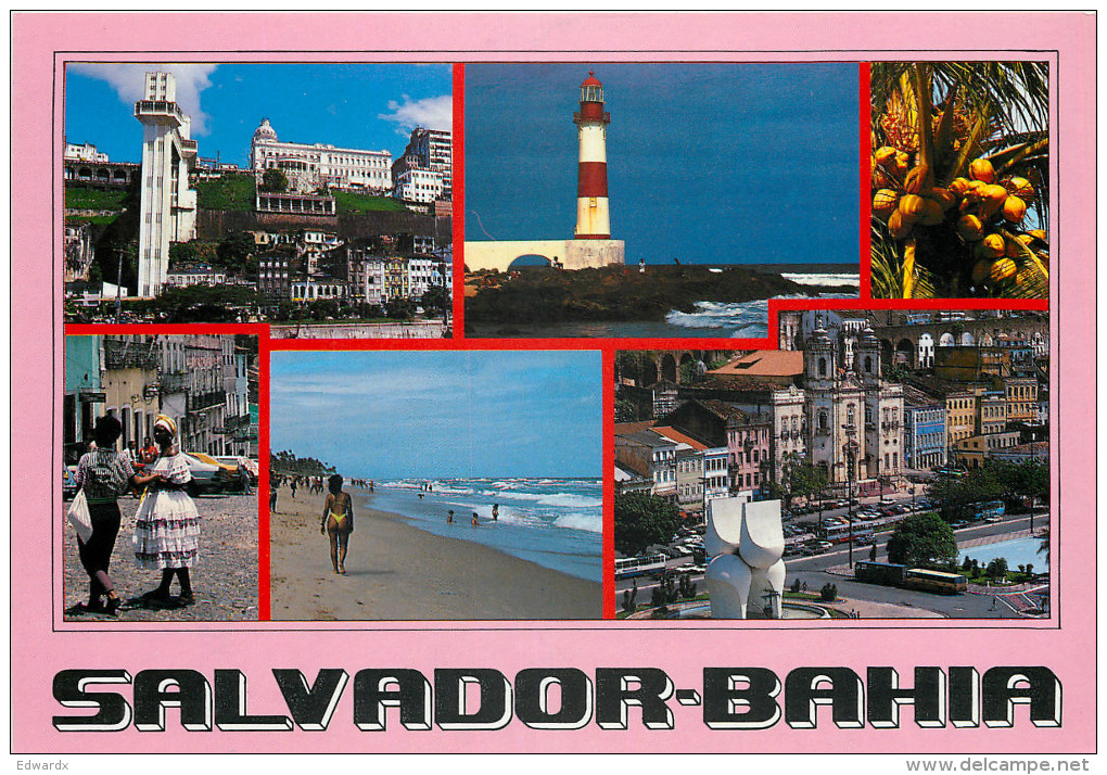 Lighthouse, Salvador De Bahia, Brazil Postcard Unposted - Salvador De Bahia