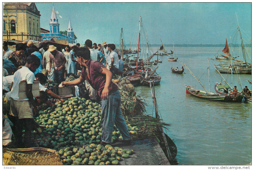 Market People, Belem, Brazil Postcard Unposted - Belém