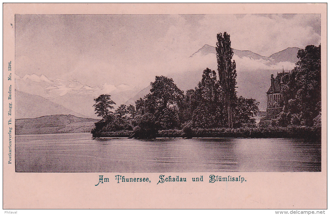 Oblitération Militaire Sur Carte Postale Am Thunersee : Thun Kaserne - Oblitérations