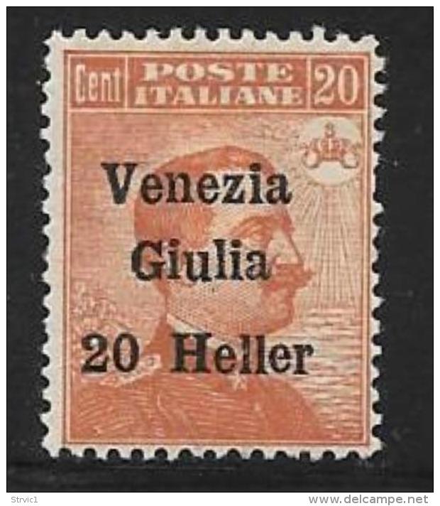 Italy,Occupation Austria, Venezia Giulia, Scott # N32 Mint Hinged Italy Stamp Surcharged, 1918 - Venezia Giulia