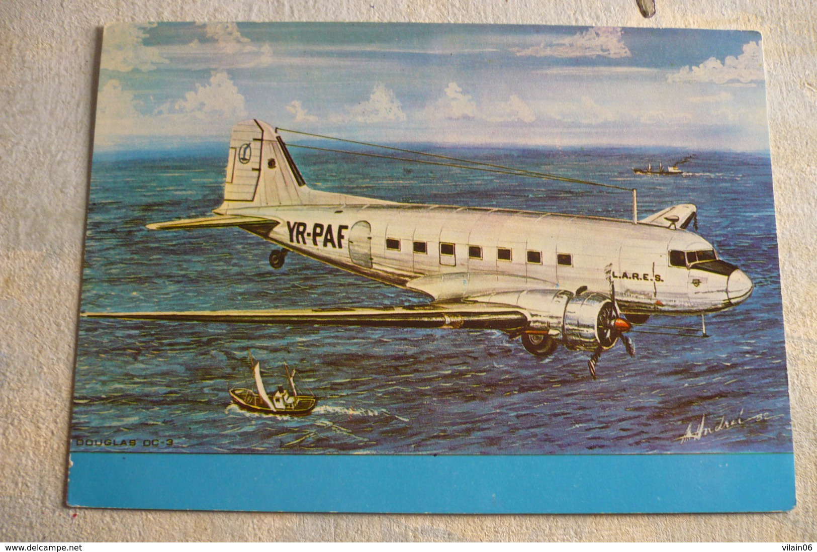 AIRLINE ISSUE / CARTE COMPAGNIE           DC 3  TAROM  YR PAF - 1946-....: Moderne