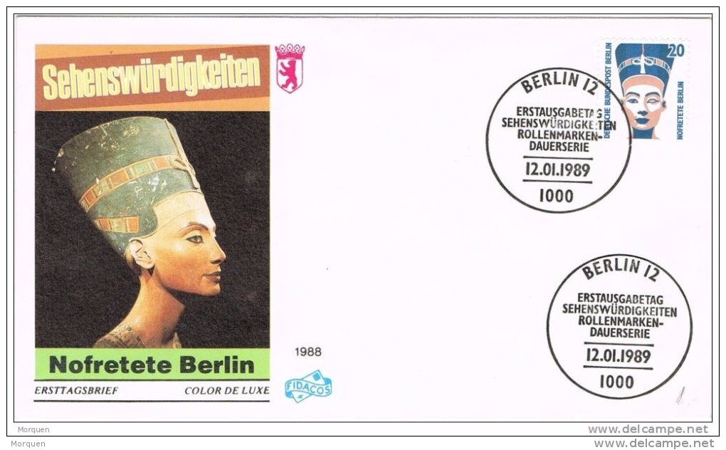 19680. Carta Egyptology.  BERLIN 1989. Nefertiti Queen Egypt - Egyptologie