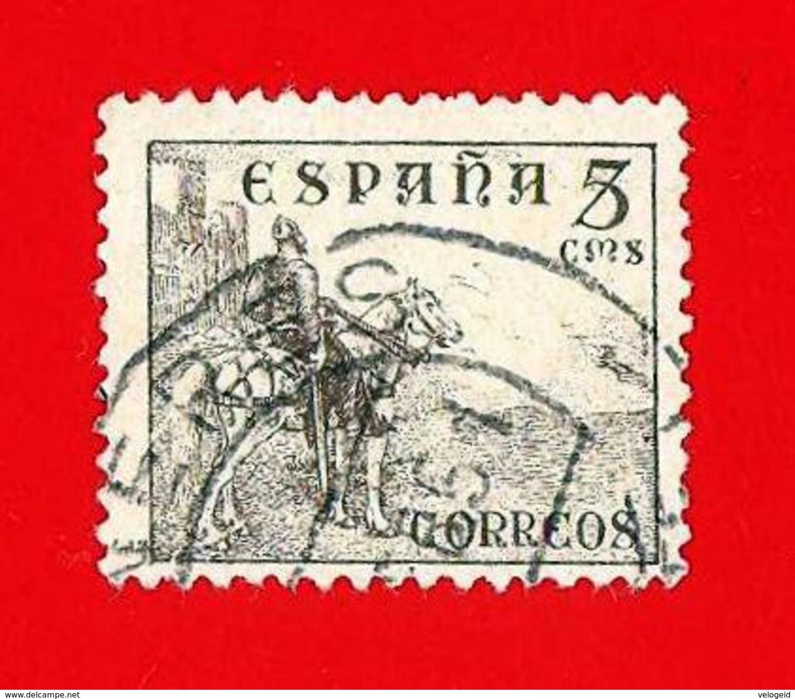 España. Spain. 1939 (o) Usados. Used. Edifil 816B. Cid Campeador. 5 Cts. Castaño - Usados