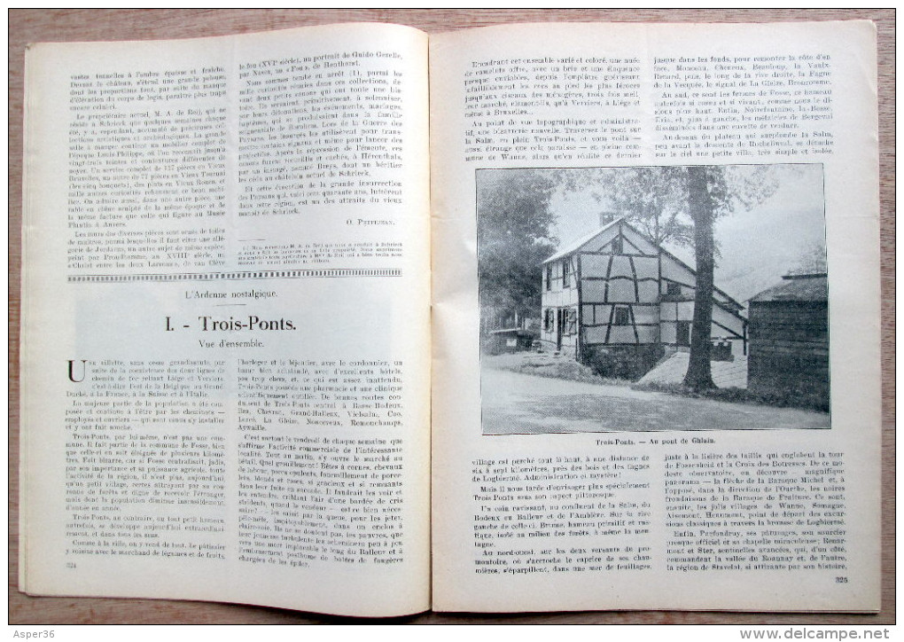 Magazine Avec Articles "Château De Schriek (Putte), Trois-Ponts, Tégeonville" 1933 - Collections