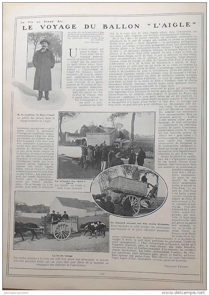 1907 COUPE DE L&acute;EMPEREUR AU TAUNUS / LA TARGA FLORIO / TOUR D&acute;ANGLETERRE EN HOTCHKISS / VOYAGE EN BALLON / M
