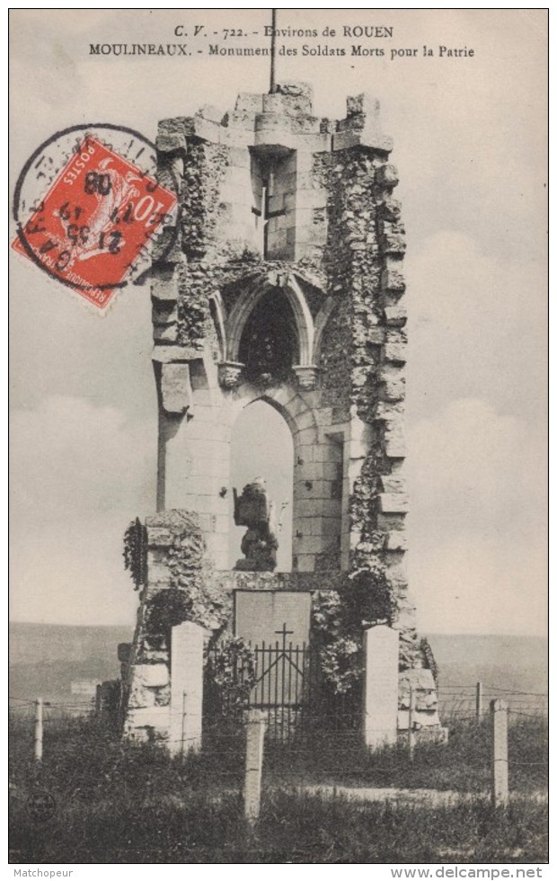 ENVIRONS DE ROUEN -76- MOULINEAUX - MONUMENT DES SOLDATS MORTS POUR LA PATRIE - Other & Unclassified