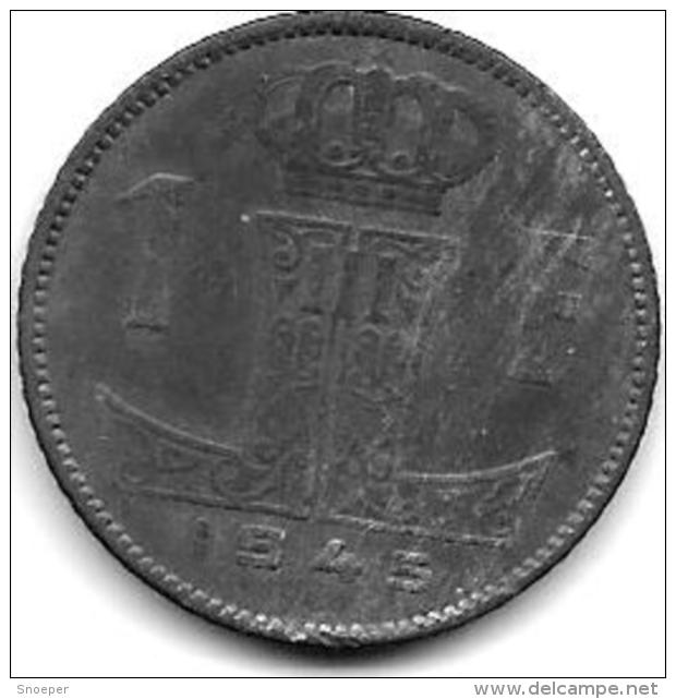 Belguim 1 Frank1945 Dutch  Vf+ - 1 Franc